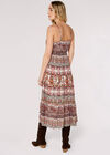 Paisley Cami Midi Dress, Rust, large