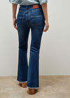 Retro High-Rise Flare Jeans, Blue, large