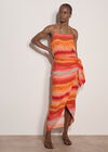 Watercolour Stripe Camisole Top, Orange, large