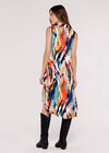 High-Low Shirt Mini Dress, Blue, large