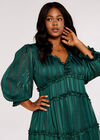 Curve Ruffle Mini Dress, Green, large