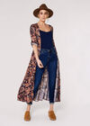 Paisley Tiered Midi  Dress, Navy, large