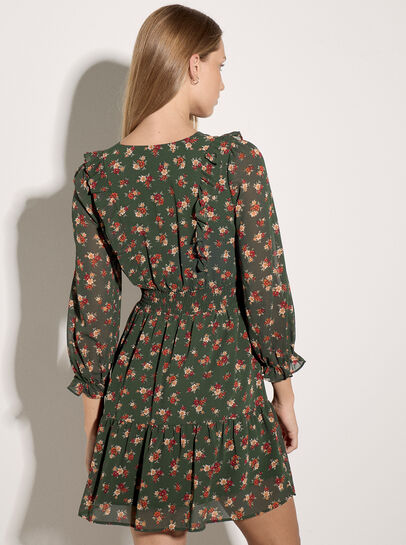 Vintage Ditsy Floral Mini Dress