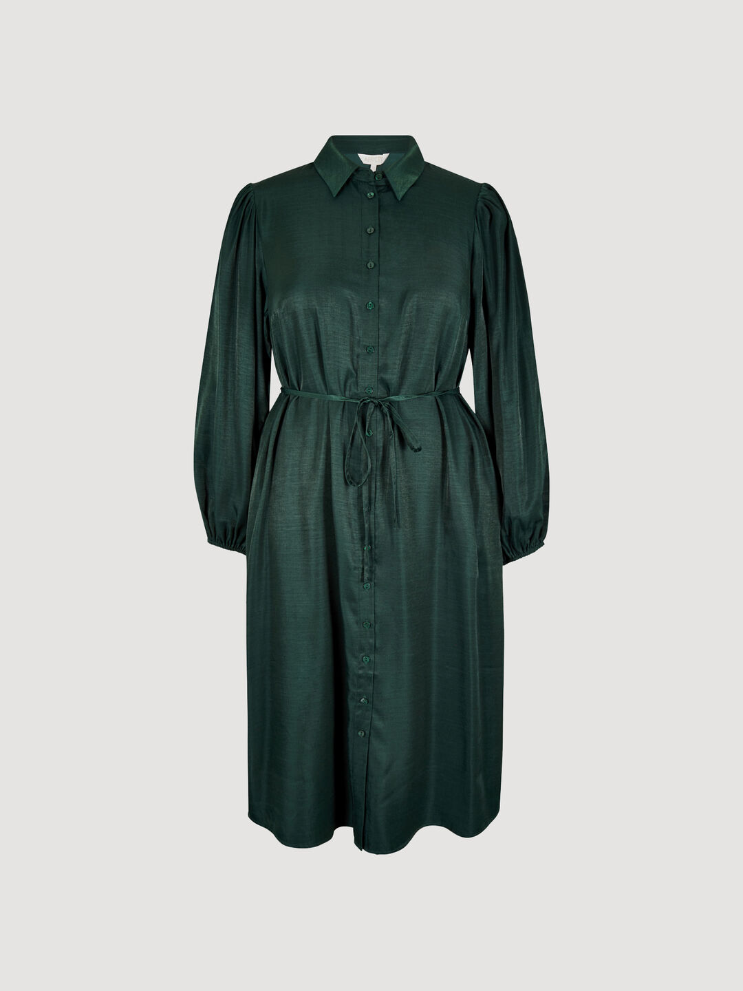 Curve Satin Shirt Midi Dress | Apricot Clothing