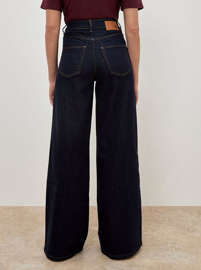 Isla Wide Leg Dark Wash Jeans