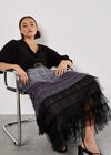 Ombre Tulle Midaxi Skirt, Grey, large
