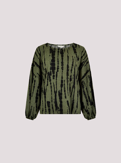 Tie Dye Stripe Top