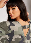 Camouflage Cozy Cocoon Dress, Green, large