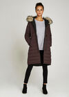 Reversible Puffer Jacket, Burgundy, large