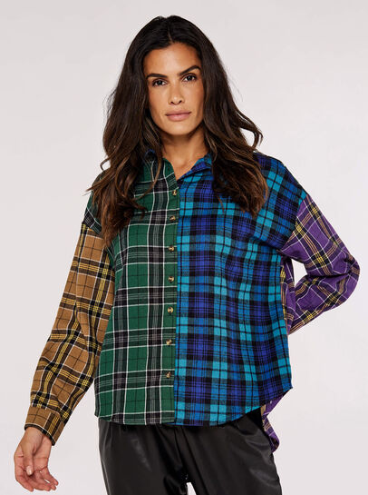 Multi Checked Flannel Shirt