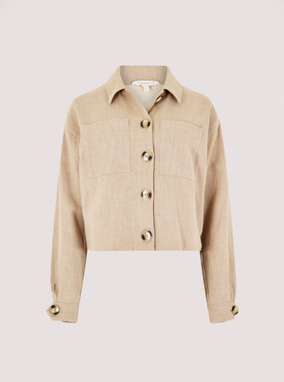 Linen Crop Jacket