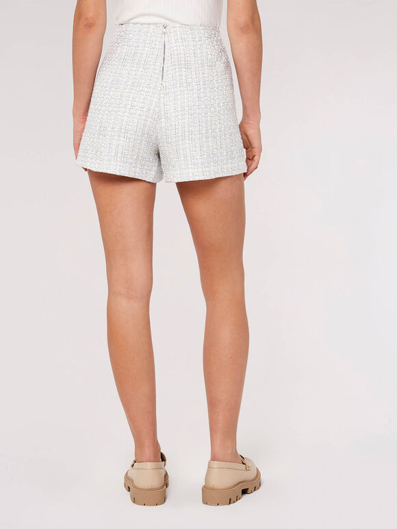 Tweed Blazer-Shorts-Bleu, , grand