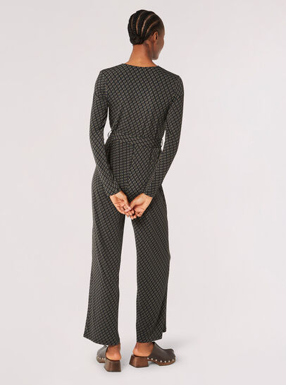 Teardrop Wrap Jersey Jumpsuit