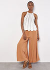 Knitted Chevron Swing Top, Cream, large