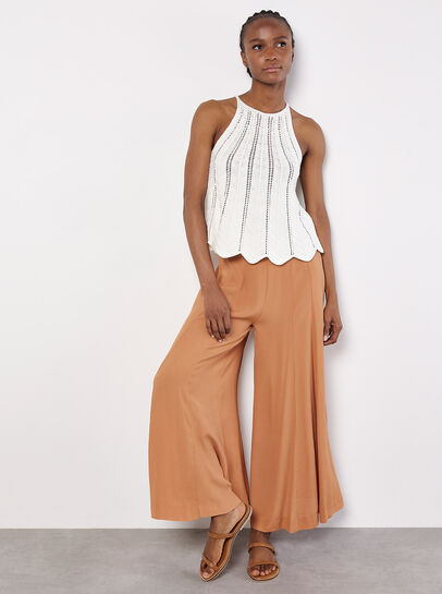 Knitted Chevron Swing Top