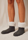 Slipper Sock, Light Grey / Silver, large