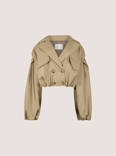 Cropped Trench Coat