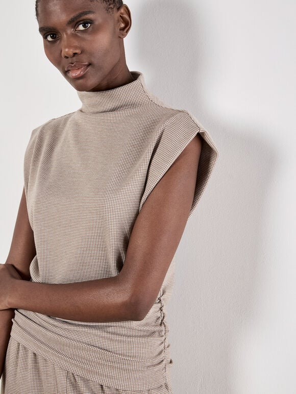 Mini Dogtooth Top & Trousers Co-ord, , large