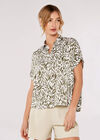 Brushstroke Print Shirt, Khaki, large