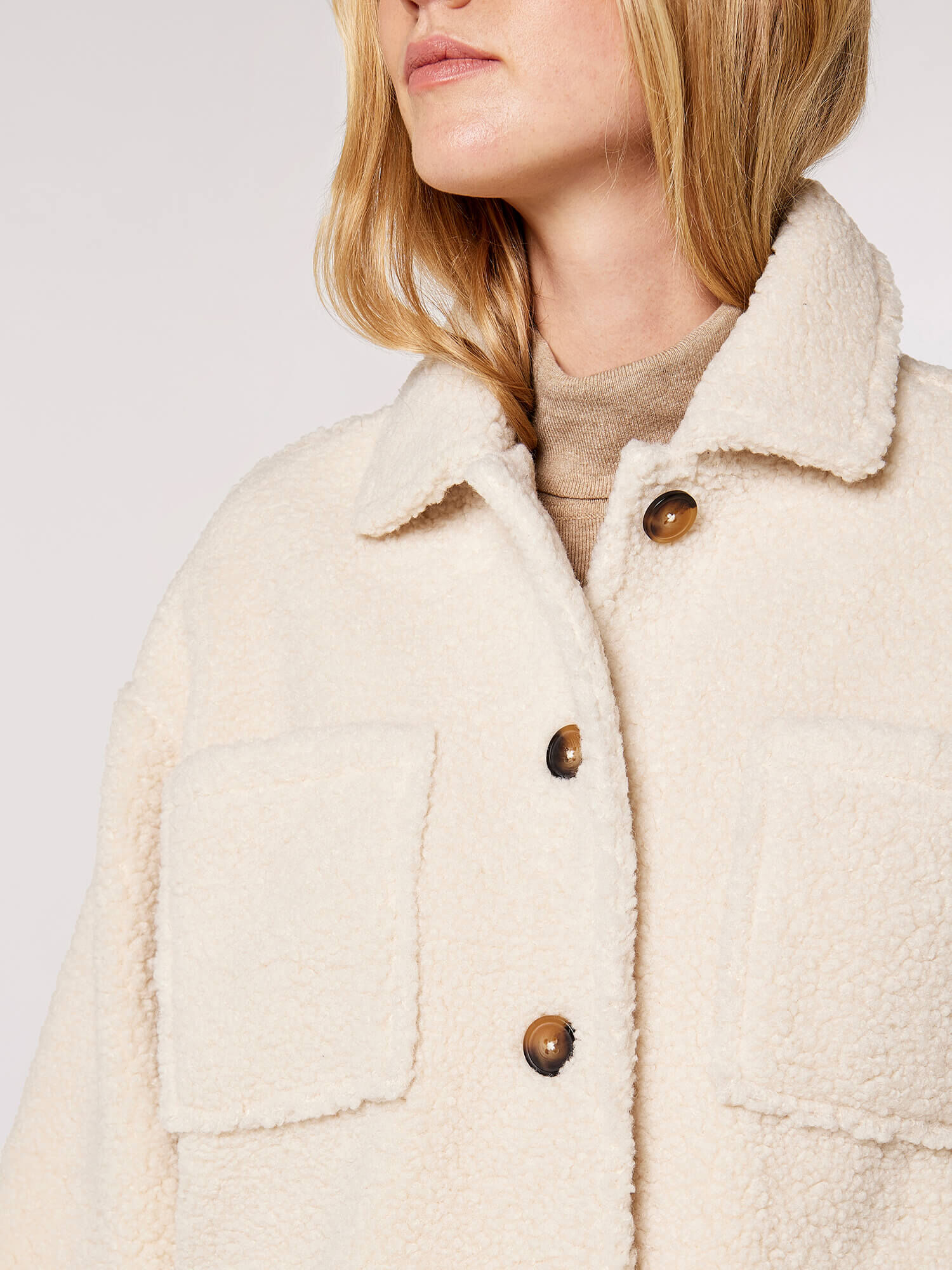 Topshop apricot coat shop