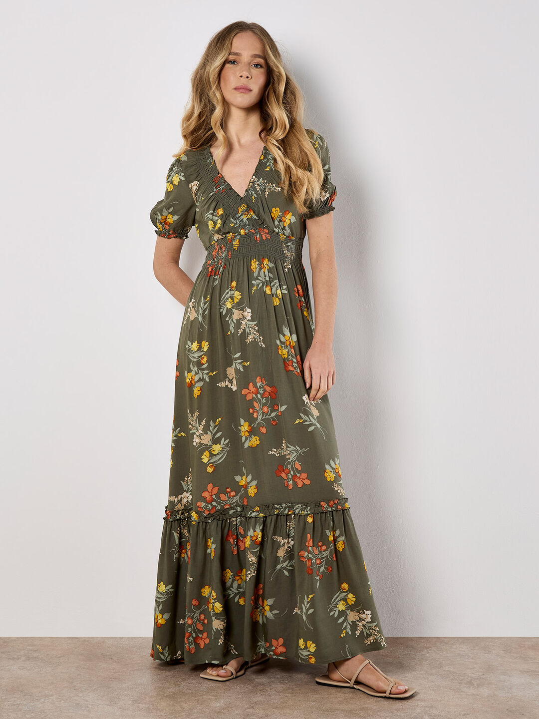 Watercolour Floral Maxi Dress