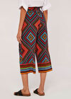 Border Print Culottes, Red, large
