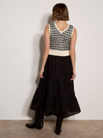Tank Top Layered Midi Dress