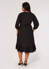 Curve High-Low Hem Mini Dress, Black, large