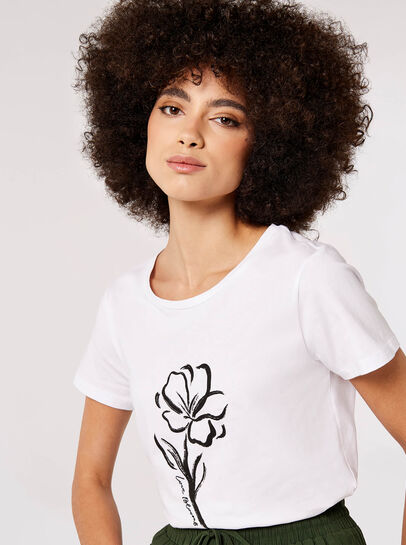 Abstract Flower Tee
