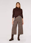 Button Neck Textured Jumper, Brown, large