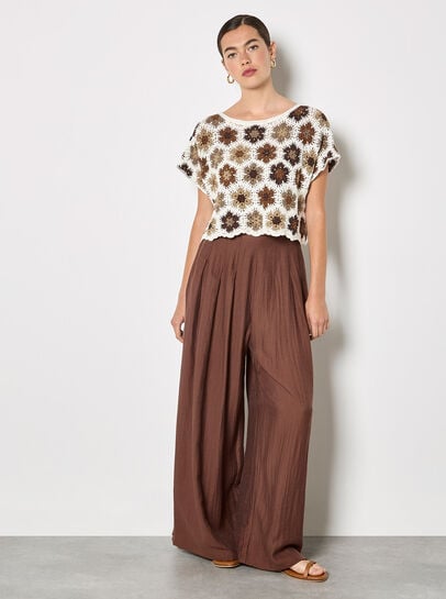 Hexagon Flowers Crochet Top