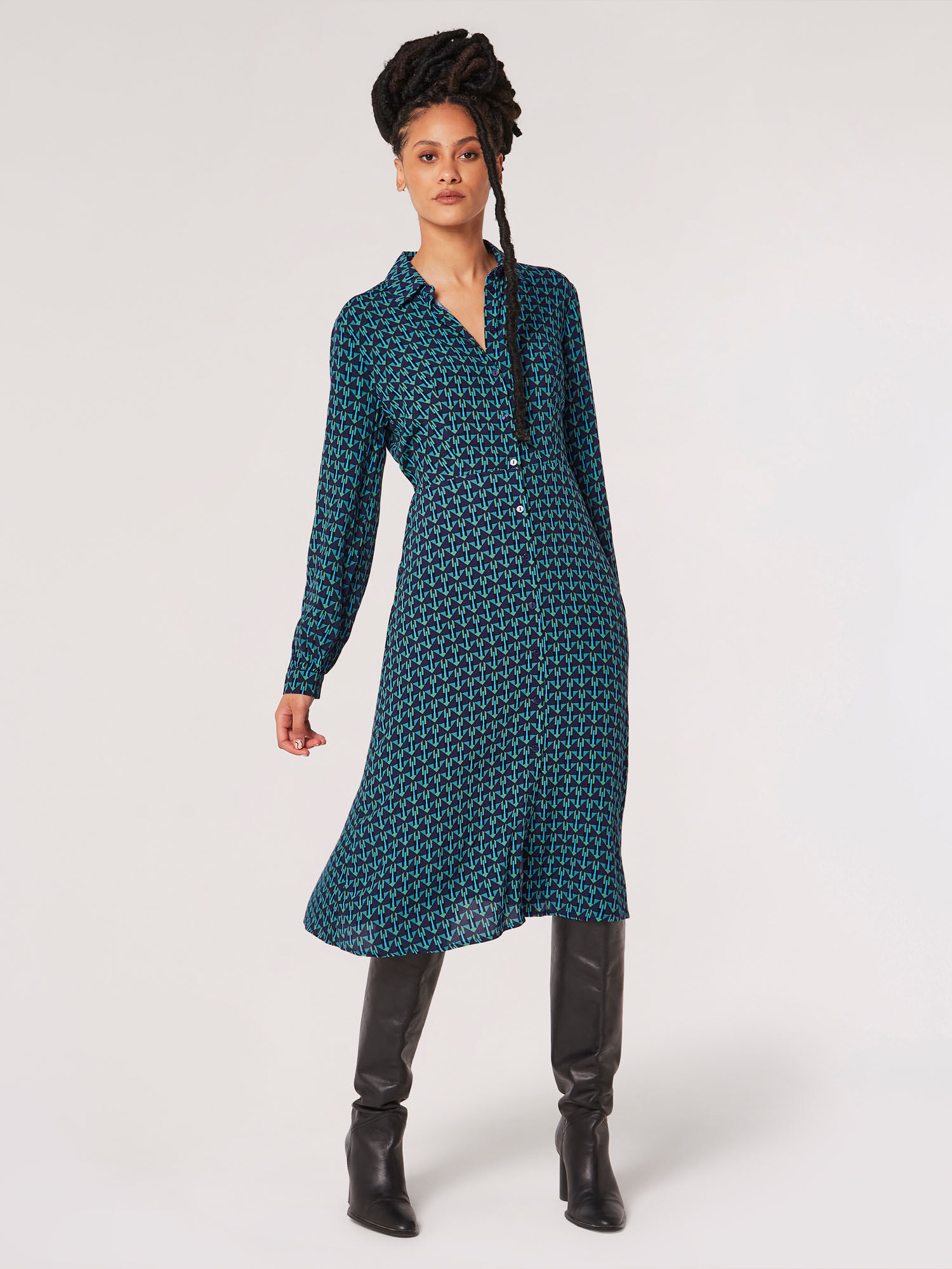 Shirt midi discount dress uk