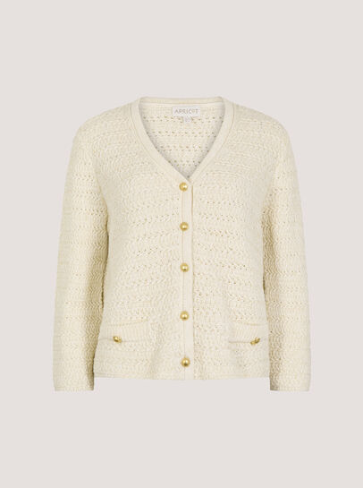 Shimmer Cotton Cardigan
