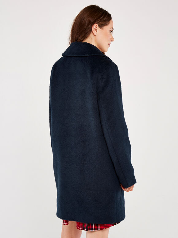 Boyfriend Coat, Navy, large