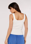 Knitted Tank Top, Cream, large