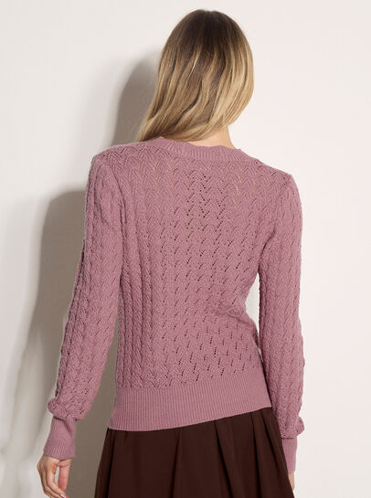Scallop Pointelle Knit Jumper