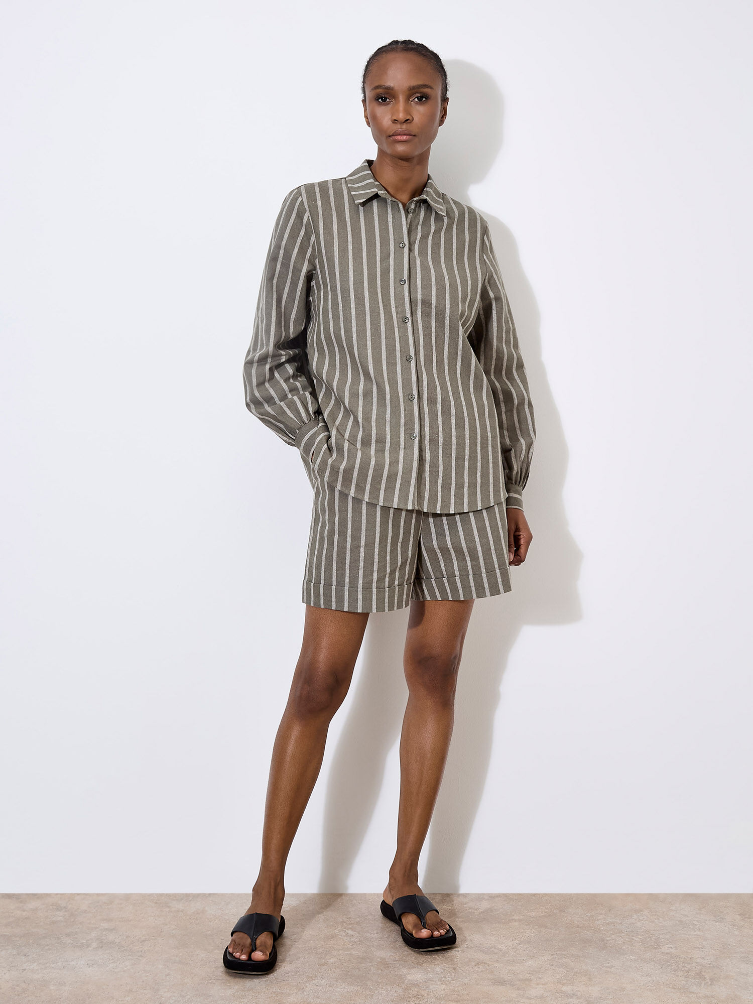 Striped Linen Shirt | Apricot Clothing
