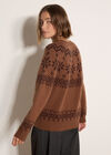 Fair Isle Soft Knit Jumper, Rust, large