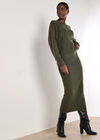 Waffle Knit Midaxi Skirt, Green, large