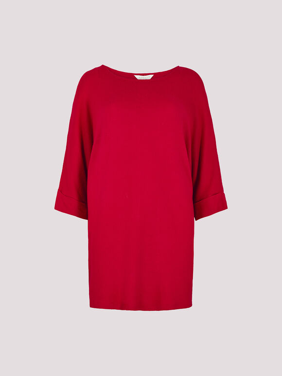 Soft Touch Batwing Top, Red, large