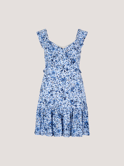 Ditsy Floral Ruffle Mini Dress