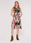 High-Low Shirt Mini Dress, Green, large