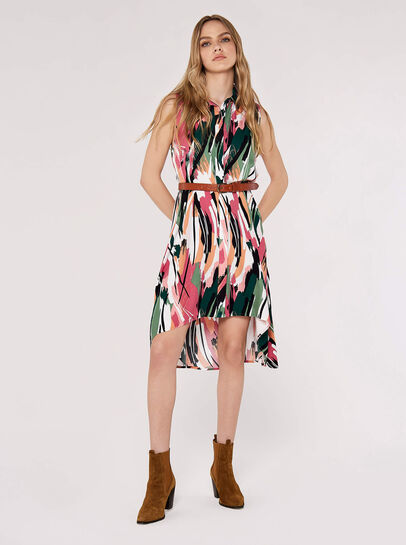 High-Low Shirt Mini Dress