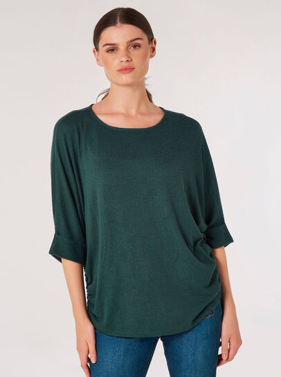 Soft Touch Drawstring Knit Top