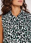 Cheetah Print  Mini Dress, Green, large