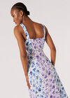 Floral Rose Ombre Camisole Maxi Dress, Cream, large