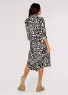 Animal Oversized Shirt Mini Dress, Stone, large