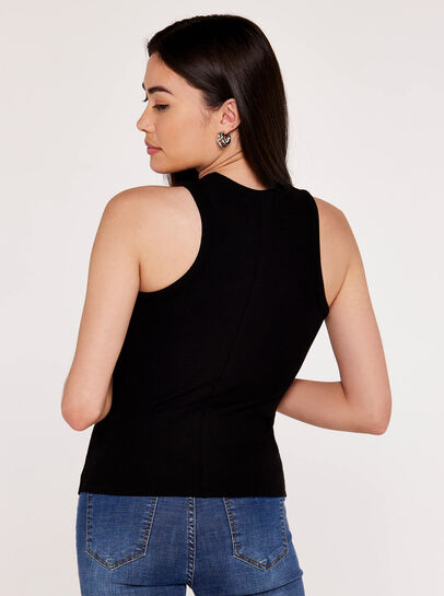 Ribbed Jersey Tank Top