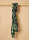 Swirl Long Scarf, Green, large