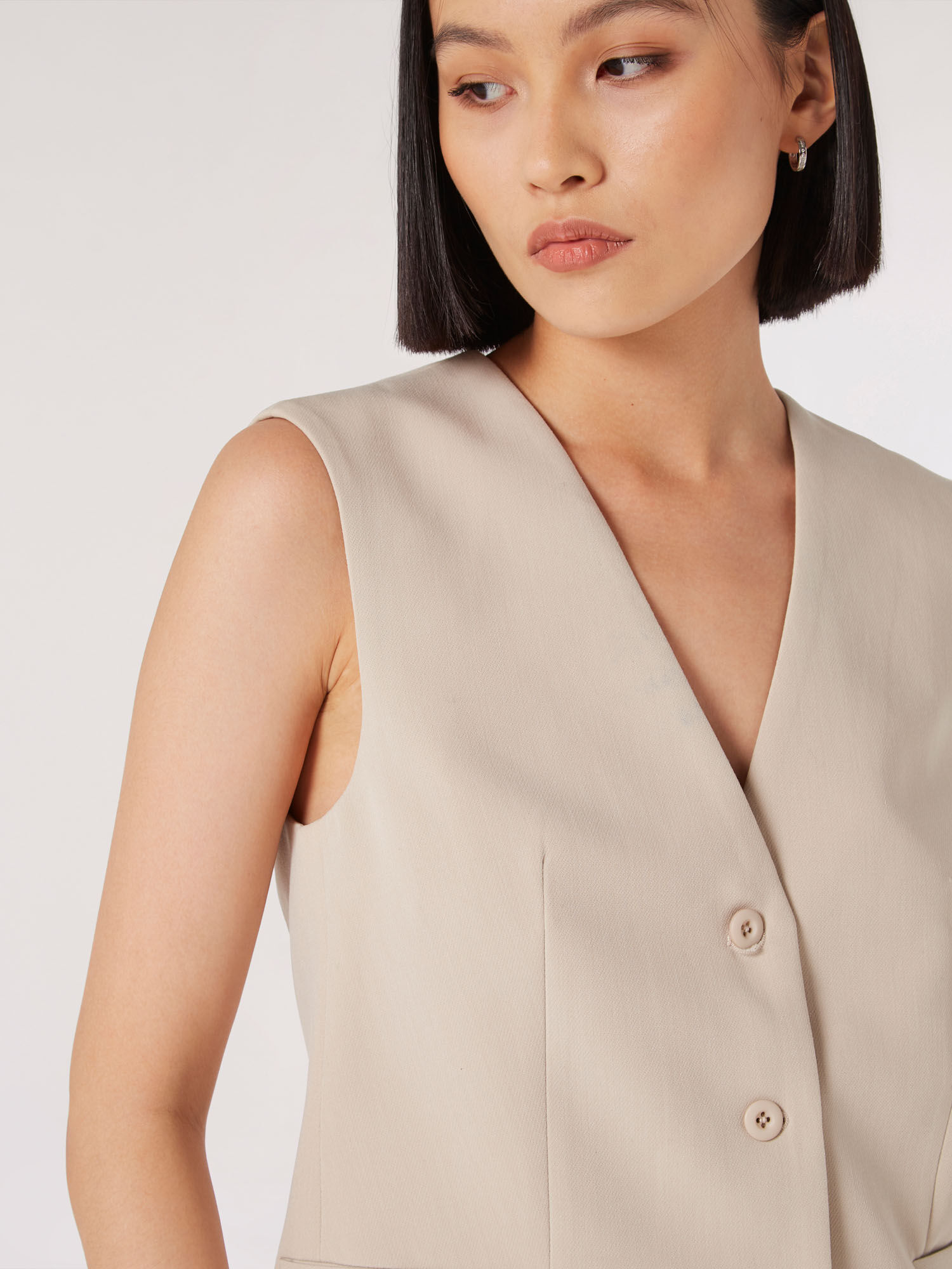 Gilet Sur Mesure Vetements Apricot